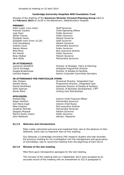 Item 14 FPG minutes 11 Feb 2014