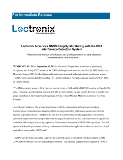 Loctronix Advances GNSS Integrity Monitoring with HGX