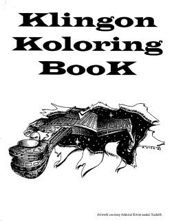 Klingon Coloring Book