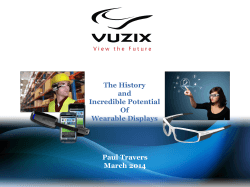 Wearables Evolution - GPU Technology Conference