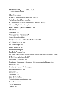 DOCSIS&reg; License Agreement