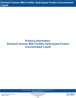 Similac® Human Milk Fortifier Hydrolyzed Protein