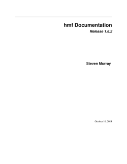 hmf Documentation