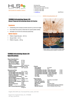 HLS JLG 150HAX spec sheet