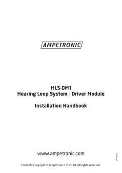 HLS-DM1 Handbook