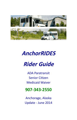 AnchorRIDES Rider Guide - Municipality of Anchorage