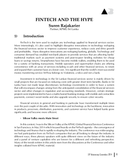 FinTech and The hype