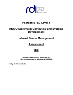 Pearson BTEC Level 5 HNC/D Diploma in Computing and Systems