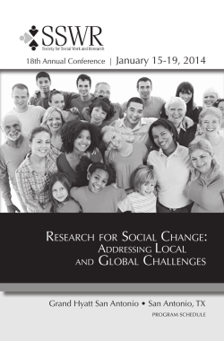 AND GLOBAL CHALLENGES - Society for Social Work and Research