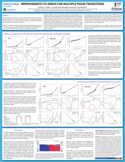 improvements to aneos for multiple phase transitions - USRA