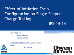Effect of Initiation Train Configuration on Single