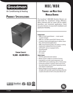 Specification Sheets