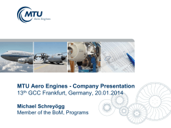MTU Aero Engines Company Presentation
