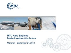 MTU Aero Engines - BAADER