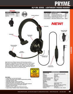 hlp-snl series lightweight padded headset
