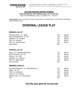 DIVISIONAL LEAGUE PLAY