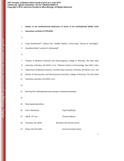 1 Studies on the Antileishmanial Mechanism of Action of the