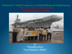 Shipbreaking in India - IndustriALL Global Union