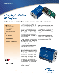 vDisplay™ HDI-Pro IP Engines