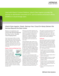 Hitachi Data Ingestor Datasheet