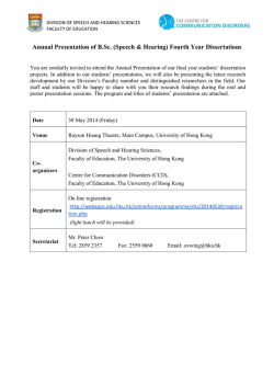 HERE - The Hong Kong Association of Speech Therapists
