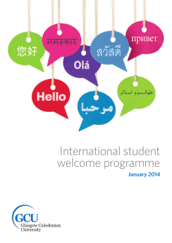 International student welcome programme