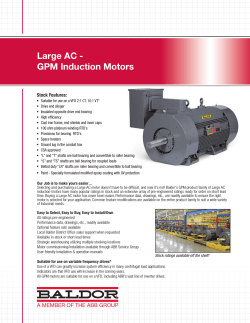 Large AC - GPM Induction Motors
