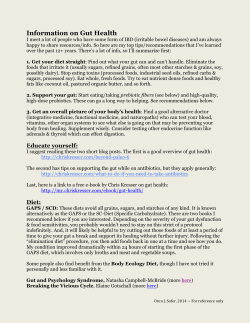 Healing your Gut