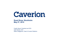 Presentation - Caverion Group