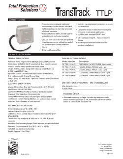 TTLP-Data-Sheet pg 1 - Transient Protection Design