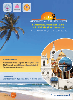 ADVANCES in BREAST CANCER 2014
