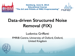 Data-driven Structured Noise Removal (FIX)