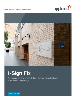 Applelec I-Sign Fix Product Brochure