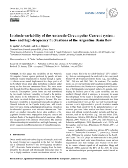 Intrinsic variability of the Antarctic Circumpolar