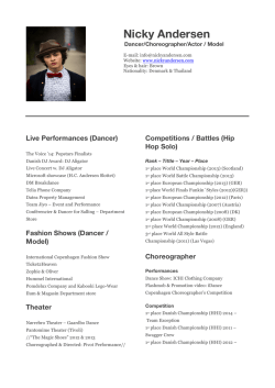 Download CV - Nicky Andersen