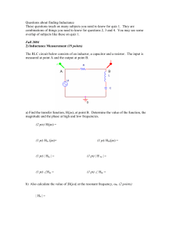 Questions about finding Inductance These questions touch on many