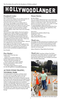 HHA Newsletter &ndash; April 2014