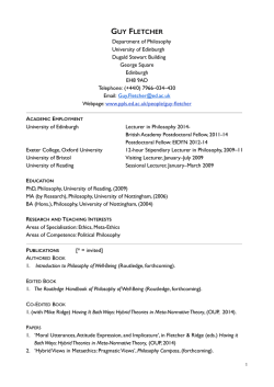 Guy Fletcher. CV. Latest.pages