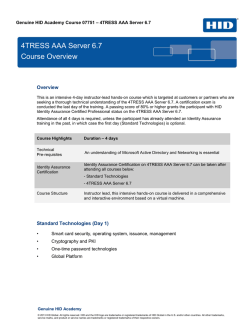 HID Global White Paper - Exclusive Networks France