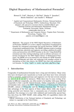 Digital Repository of Mathematical Formulae