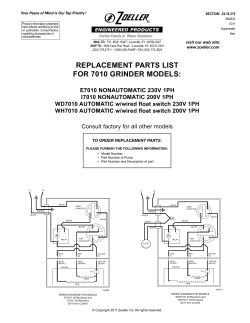 zm2633-7010 Replacement Parts List