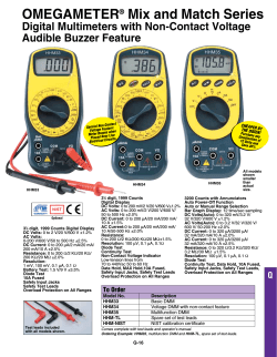 OmegaMeter Digital Multimeters with Non