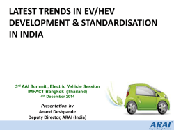 LATEST TRENDS IN EV/HEV DEVELOPMENT