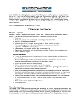 Financial Controller 20141015