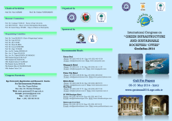 green infrastructure and sustainable societies/ cities