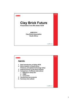 The Future of Clay Brick - Keller HCW