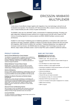Ericsson MX8400 Multiplexer
