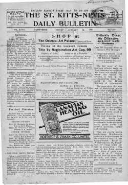 Newspaper - Daily Bulletin 24.01.1941