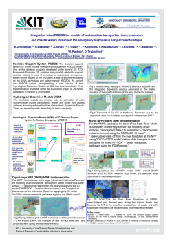 Integration into JRODOS the models of radionuclide