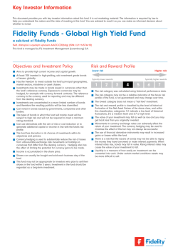 Fidelity Funds - Global High Yield Fund